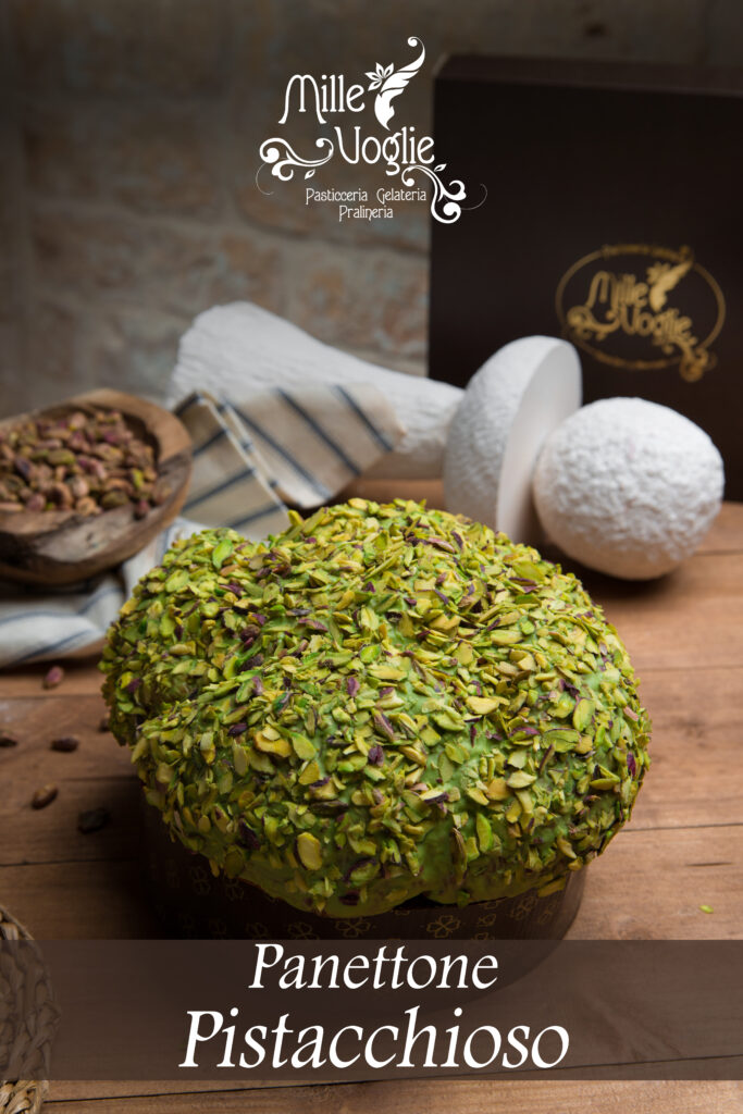 Panettone con crema spalmabile al Pistacchio